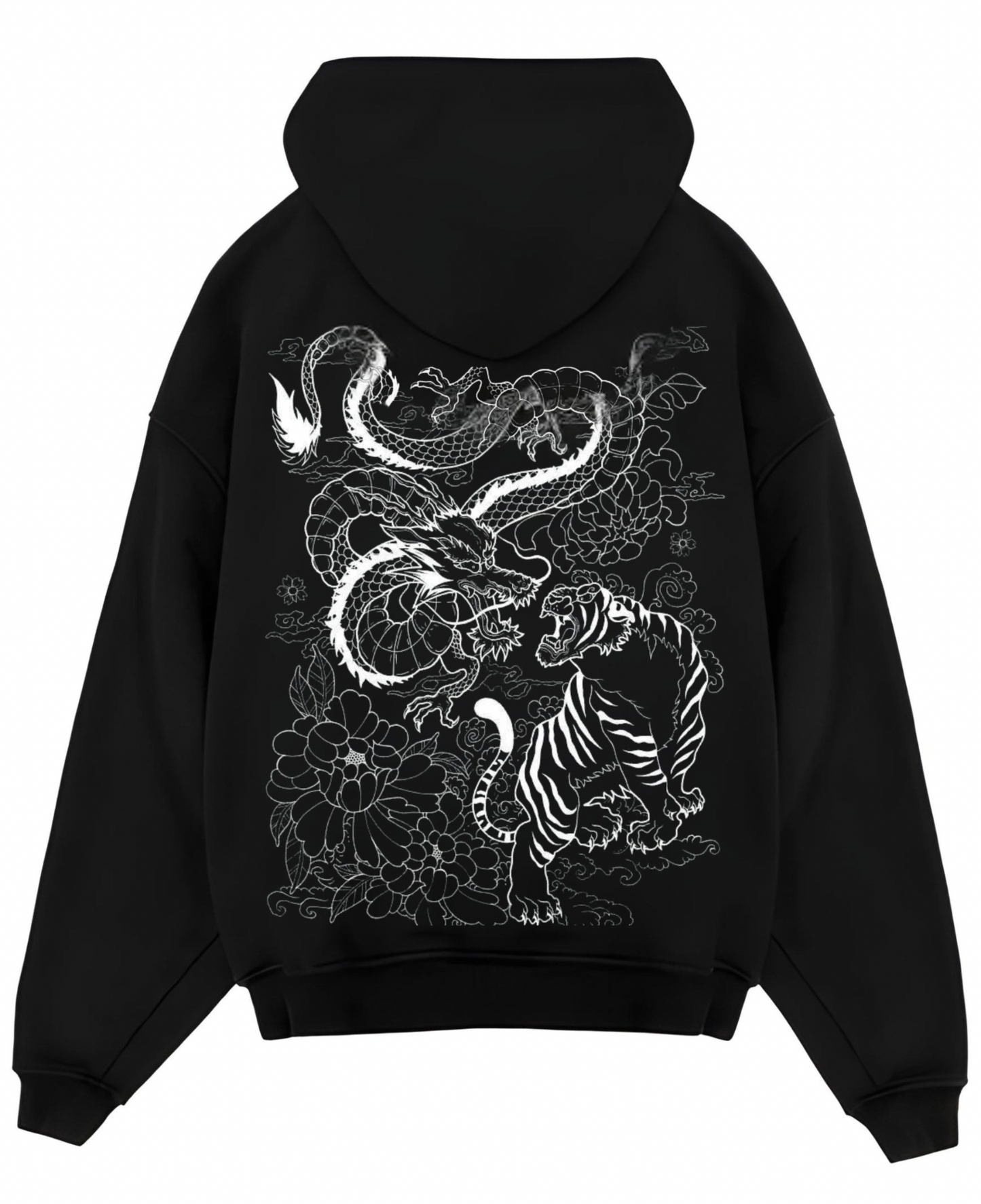 "TIGER X DRAGON" OVERSIZED HOODIE