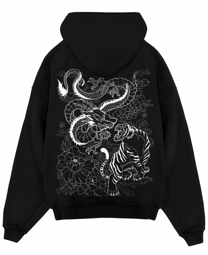 "TIGER X DRAGON" OVERSIZED HOODIE