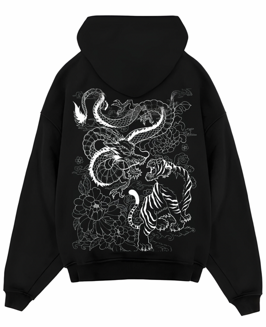 "TIGER X DRAGON" OVERSIZED HOODIE
