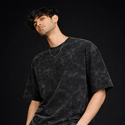 'DUSTY BLACK' UNISEX OVERSIZED TEE