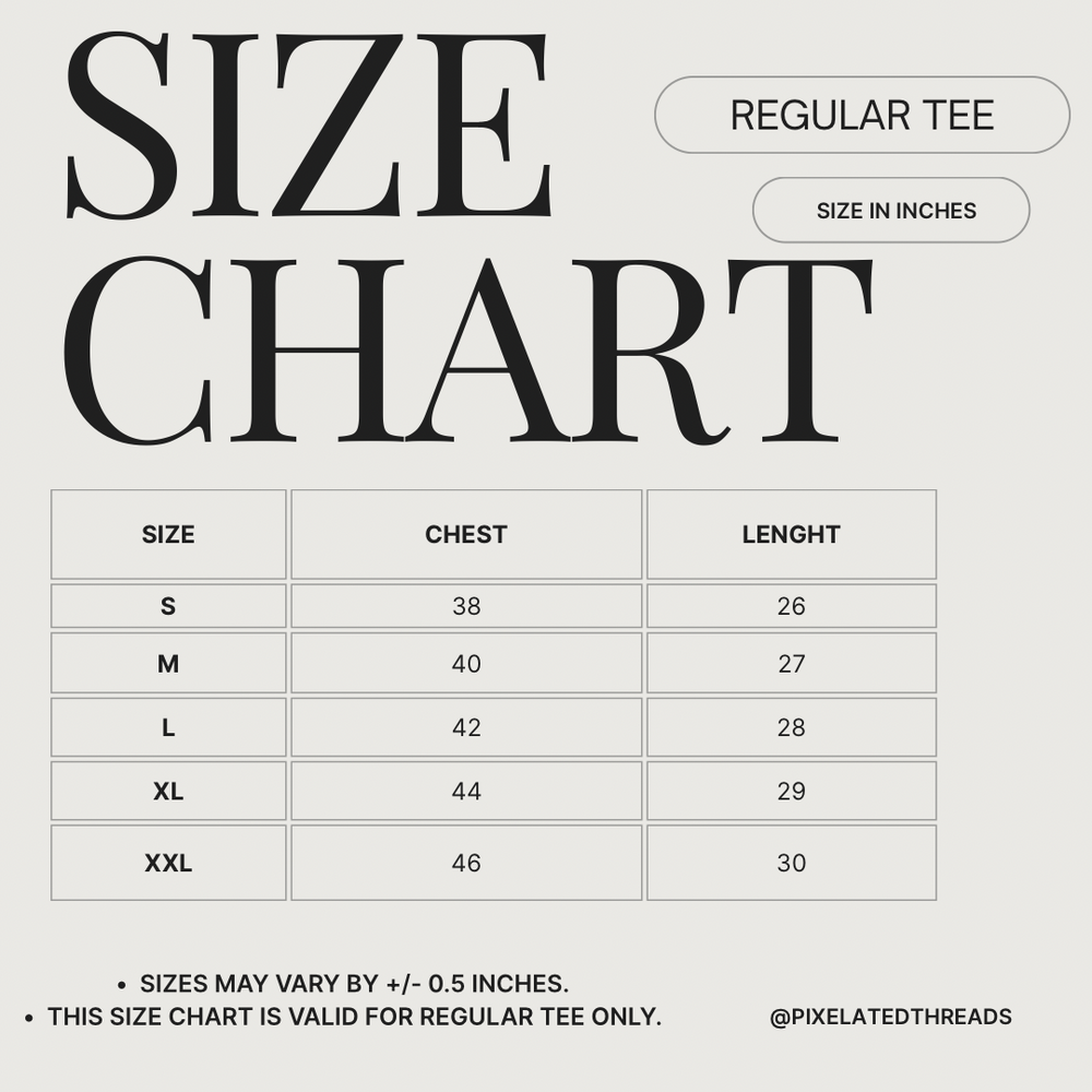 Size Chart Reference
