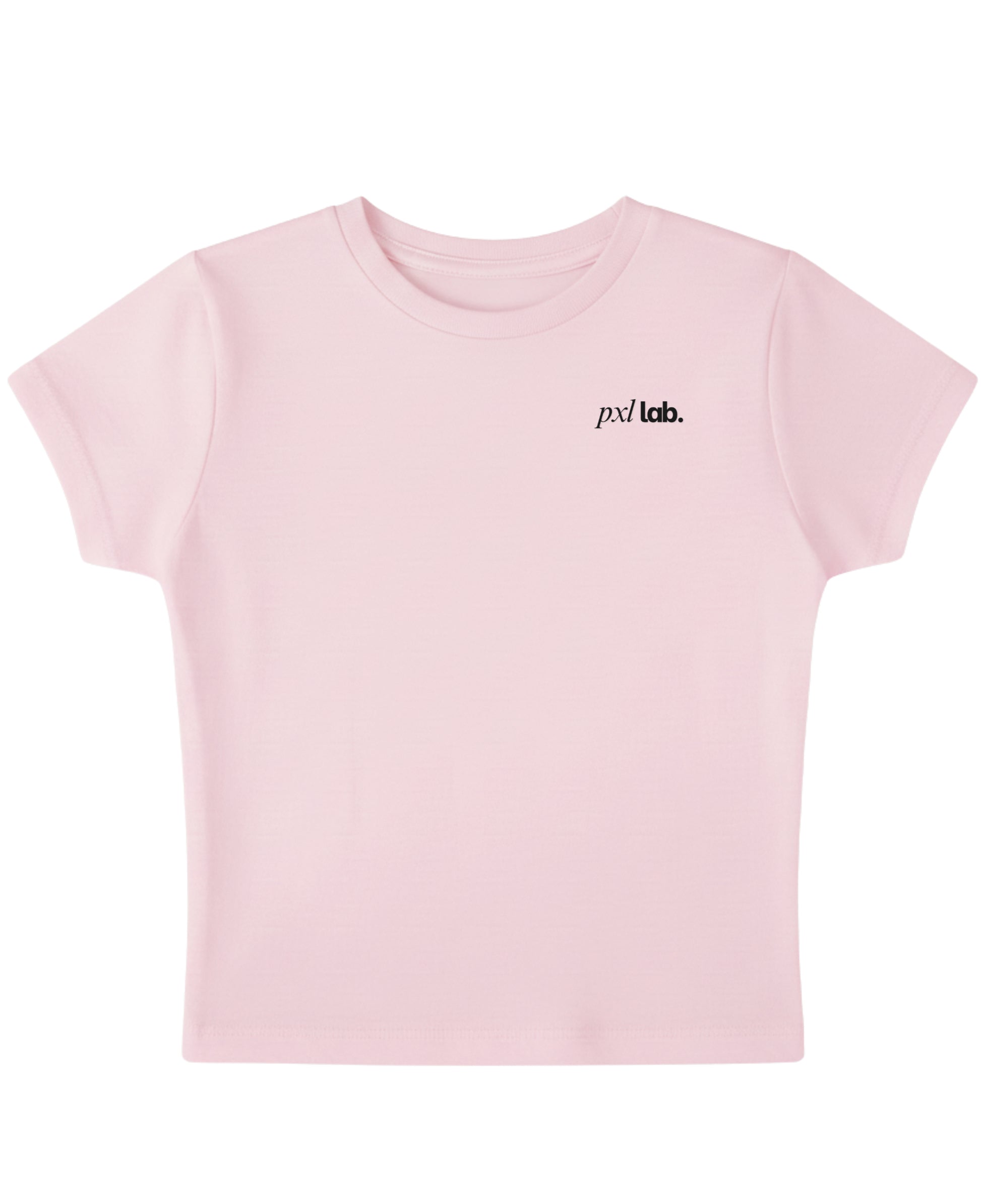 Baby Pink Baby Tee Front Design
