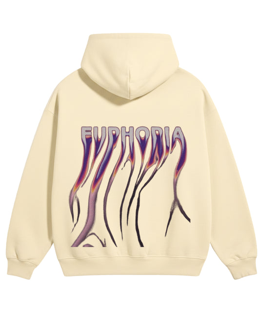 Cream Oversized Hoodie Back Design