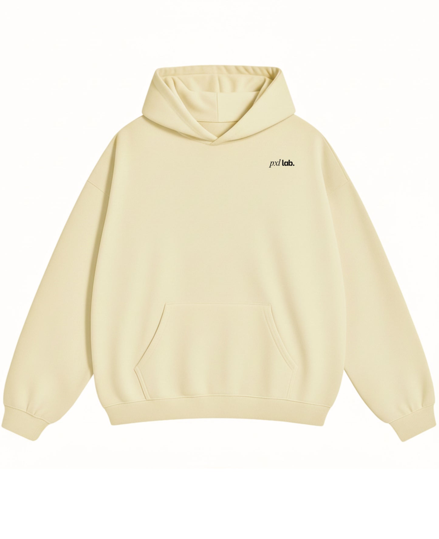 Cream Oversized Hoodie Front Design