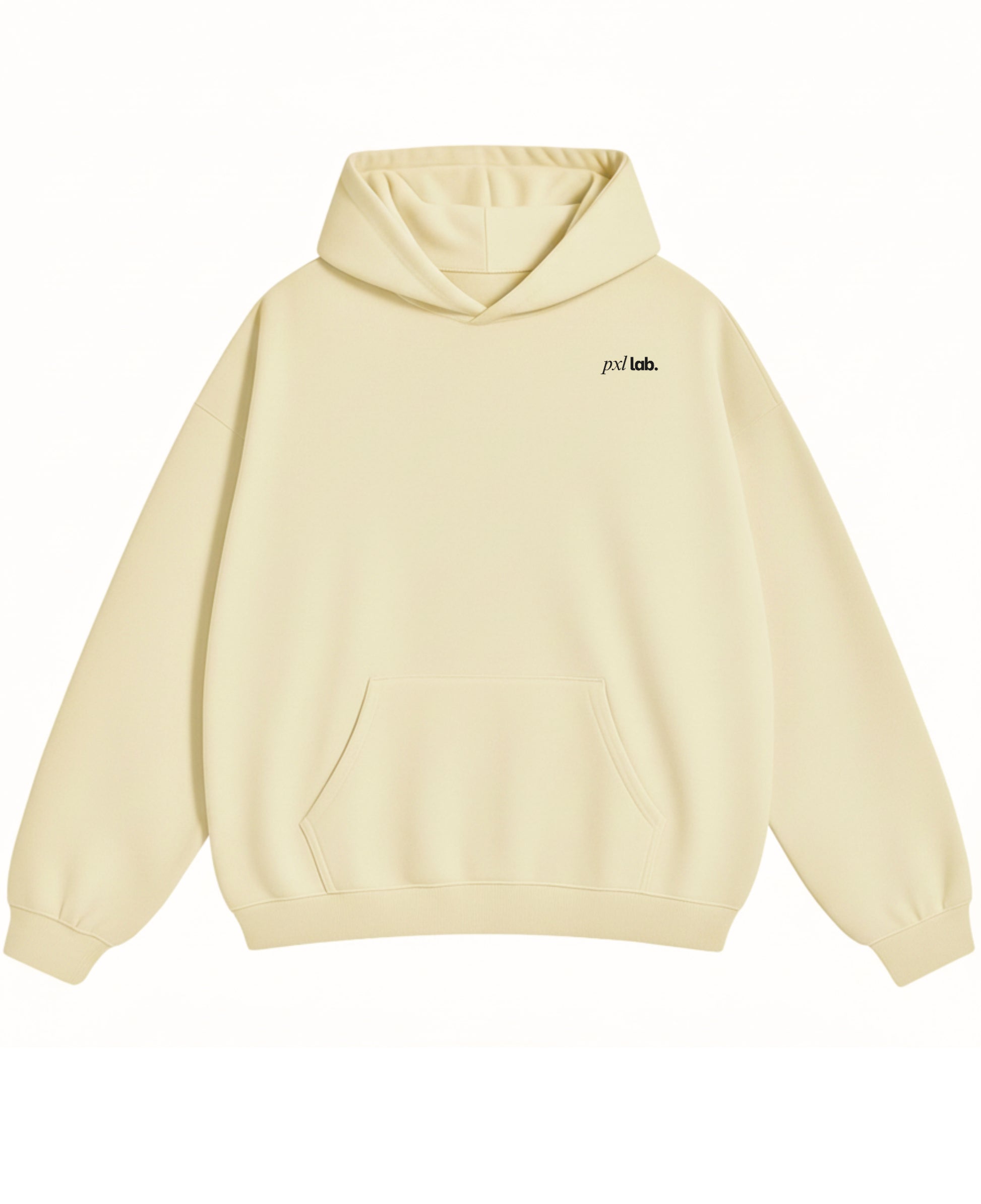 Cream Oversized Hoodie Front Design