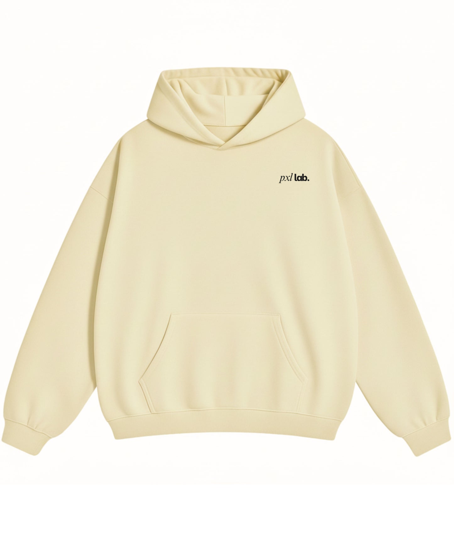 Cream Oversized Hoodie Front Design