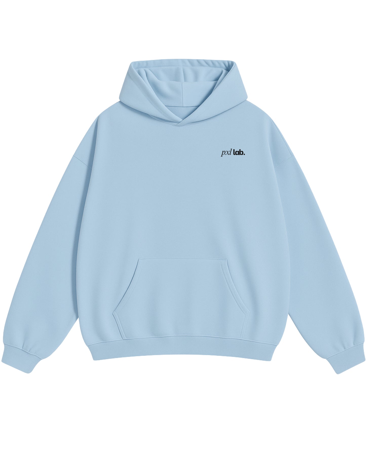 Sky Blue Oversized Hoodie Front Design