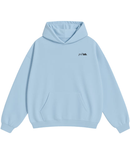 Sky Blue Oversized Hoodie Front Design