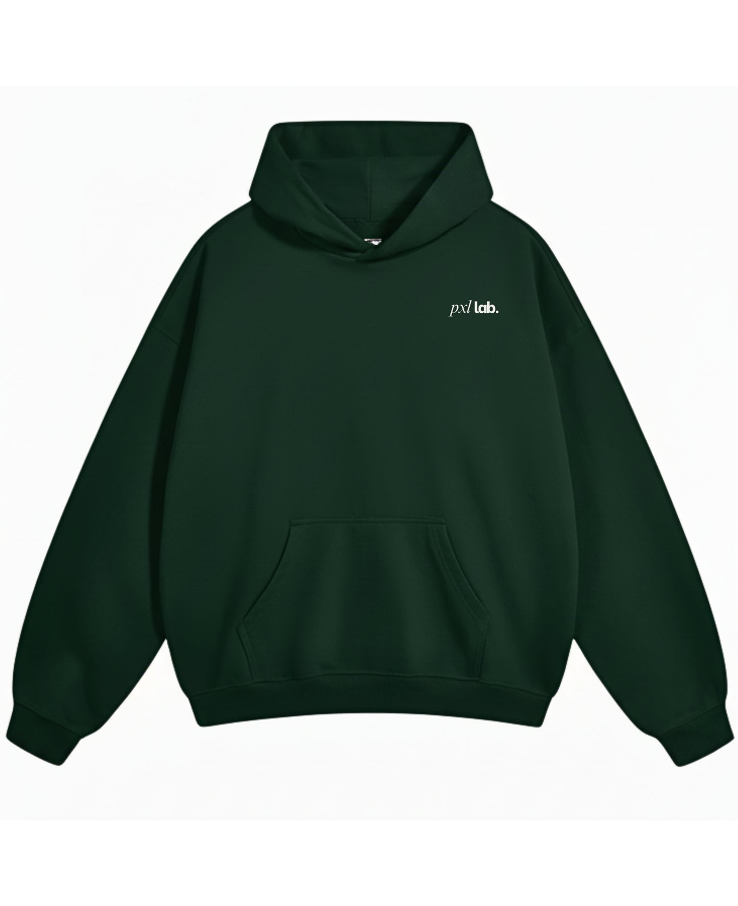 Bottle Green Oversized Hoodie Front Design