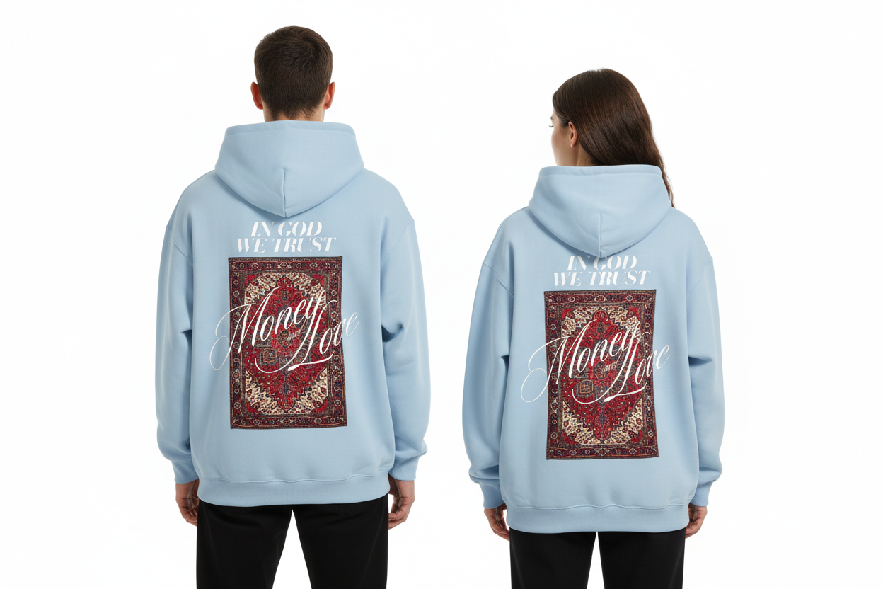 "MONEY and LOVE" OVERSIZED HOODIE