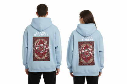 "MONEY and LOVE" OVERSIZED HOODIE