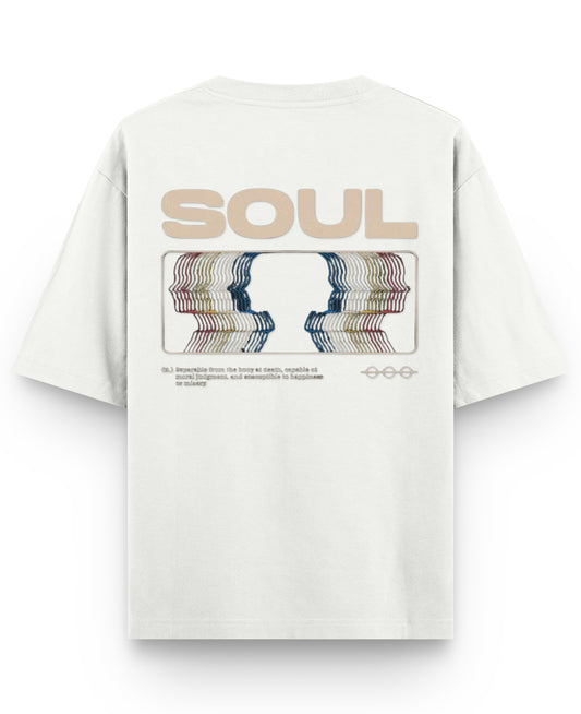 Off White Oversized T-shirt Back Design