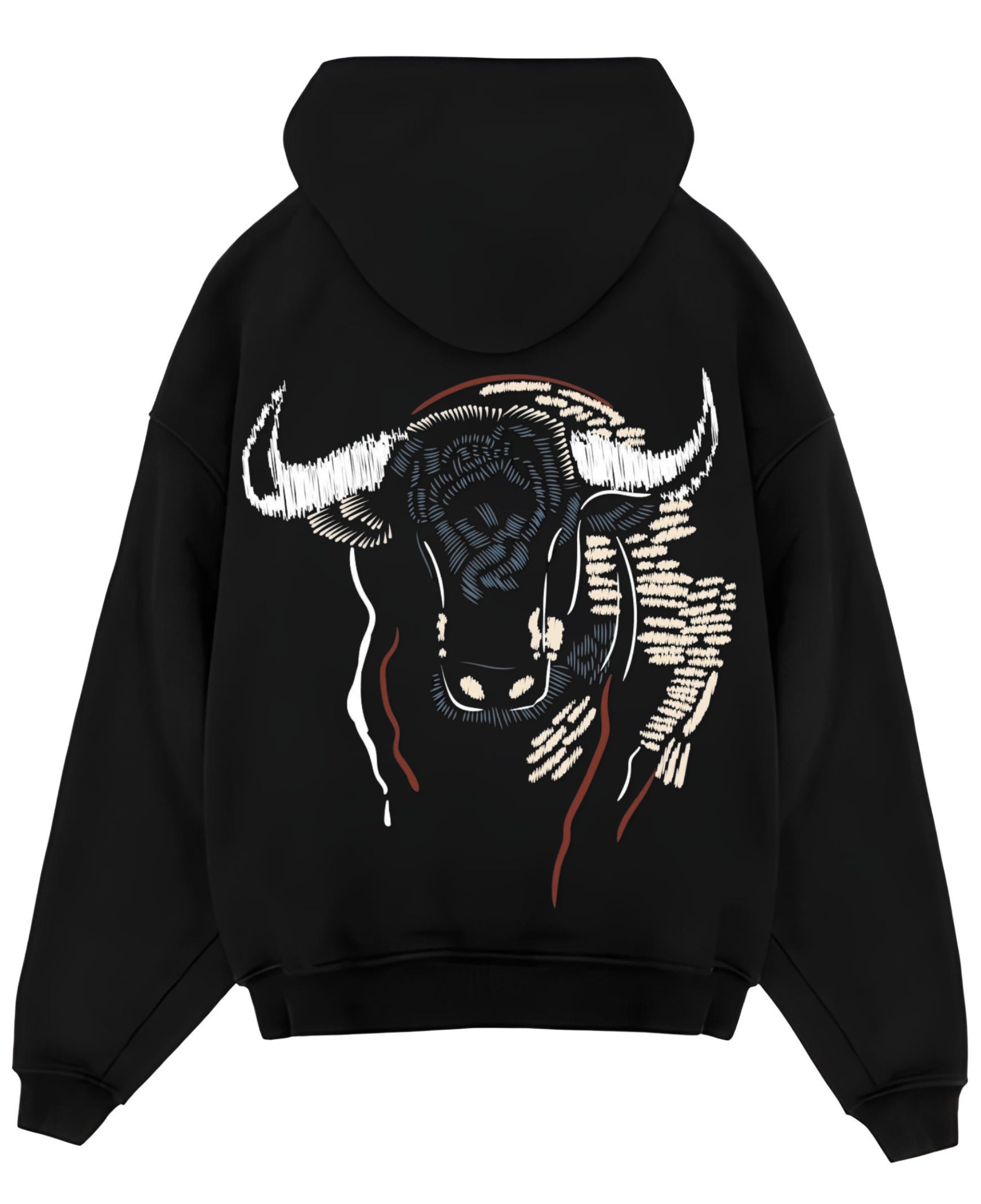 Black Oversized Hoodie Back Design