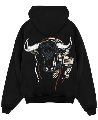 Black Oversized Hoodie Back Design