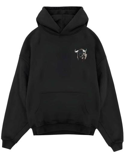 Black Oversized Hoodie Front Design