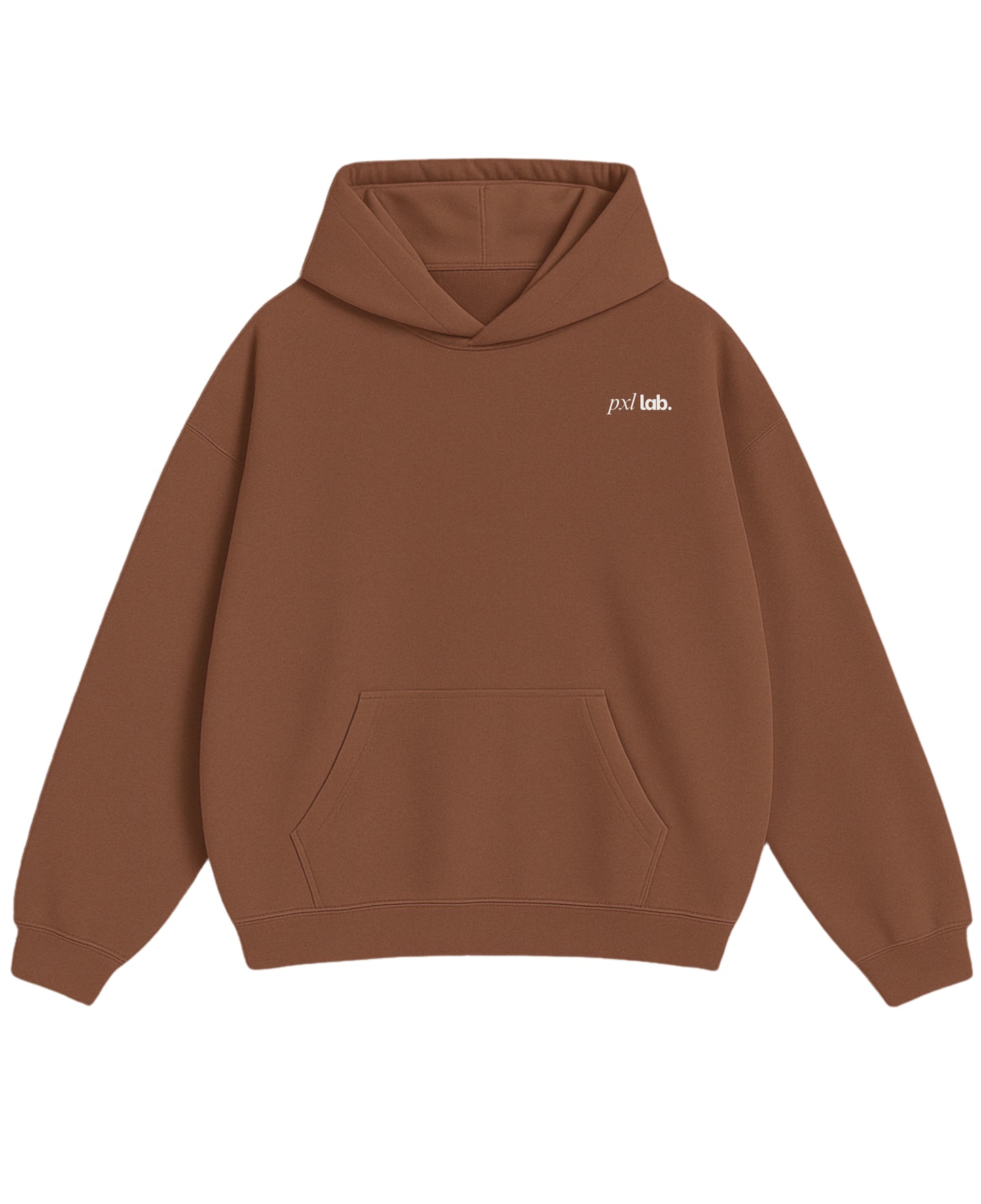 Mocha Brown Oversized Hoodie Front Design