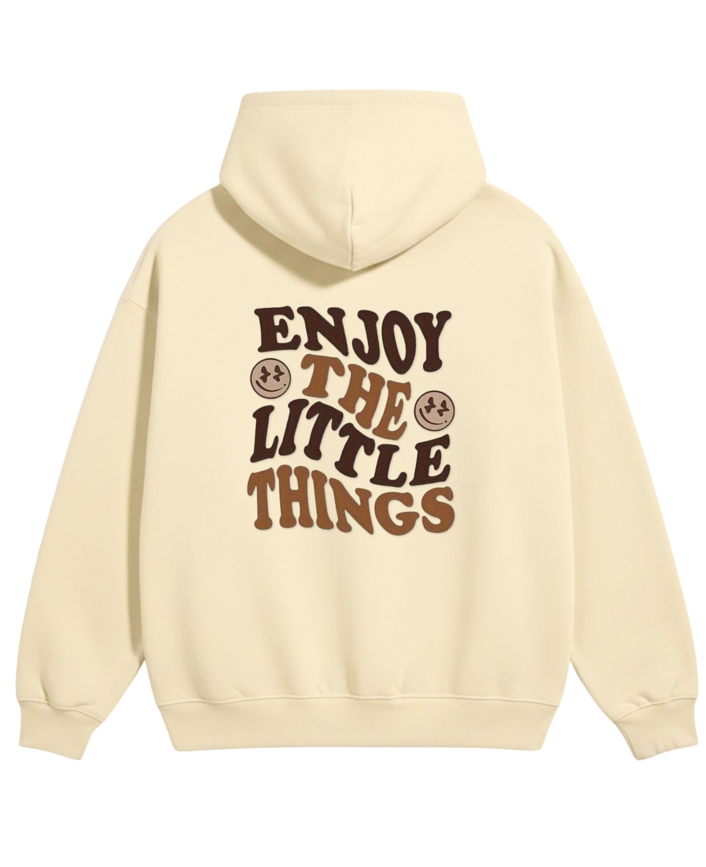 Cream Oversized Hoodie Back Design