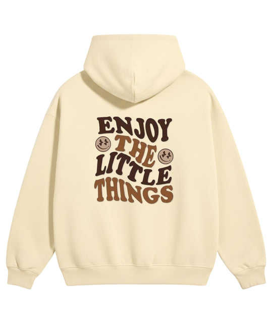 Cream Oversized Hoodie Back Design