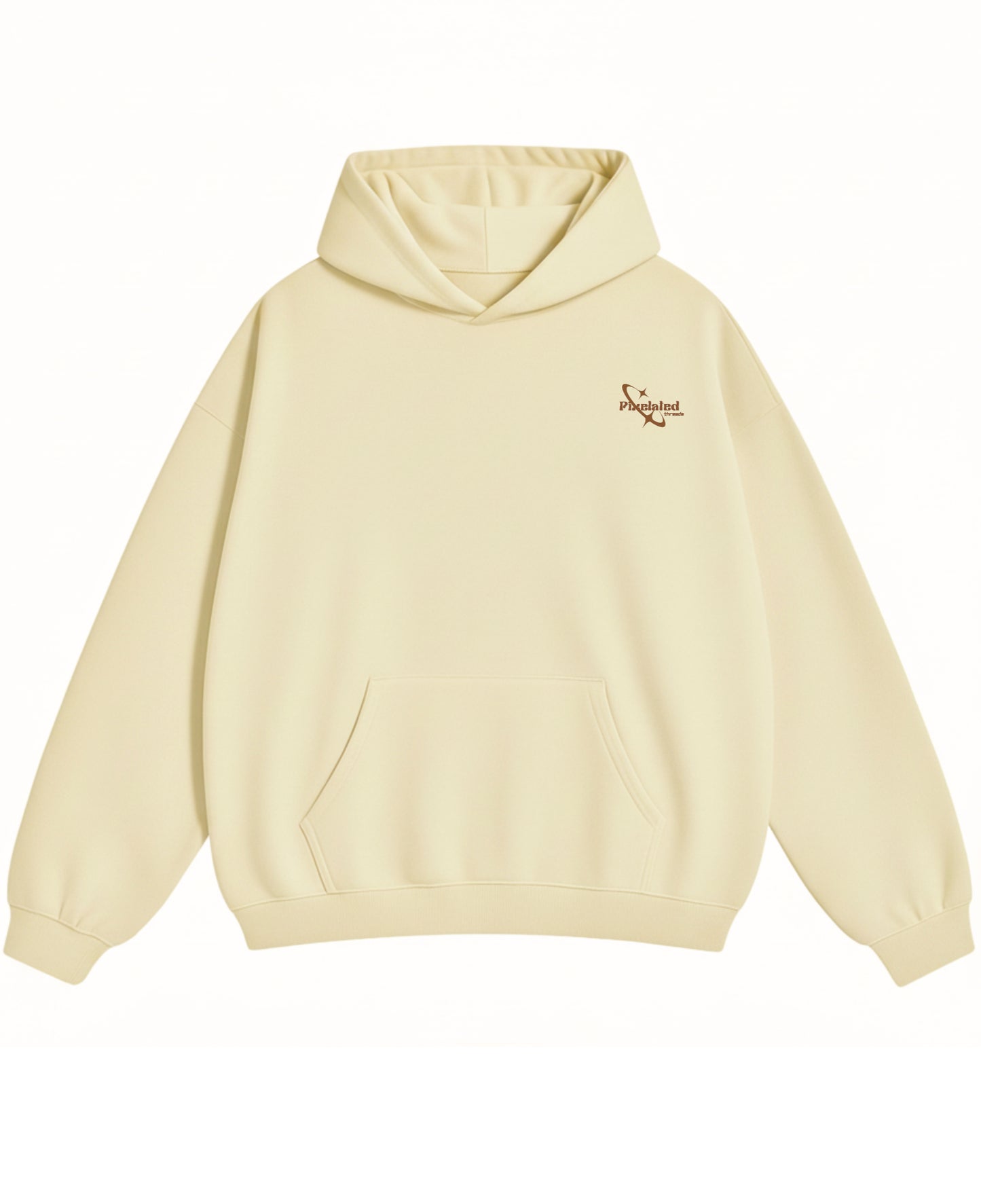 Cream Oversized Hoodie Front Design