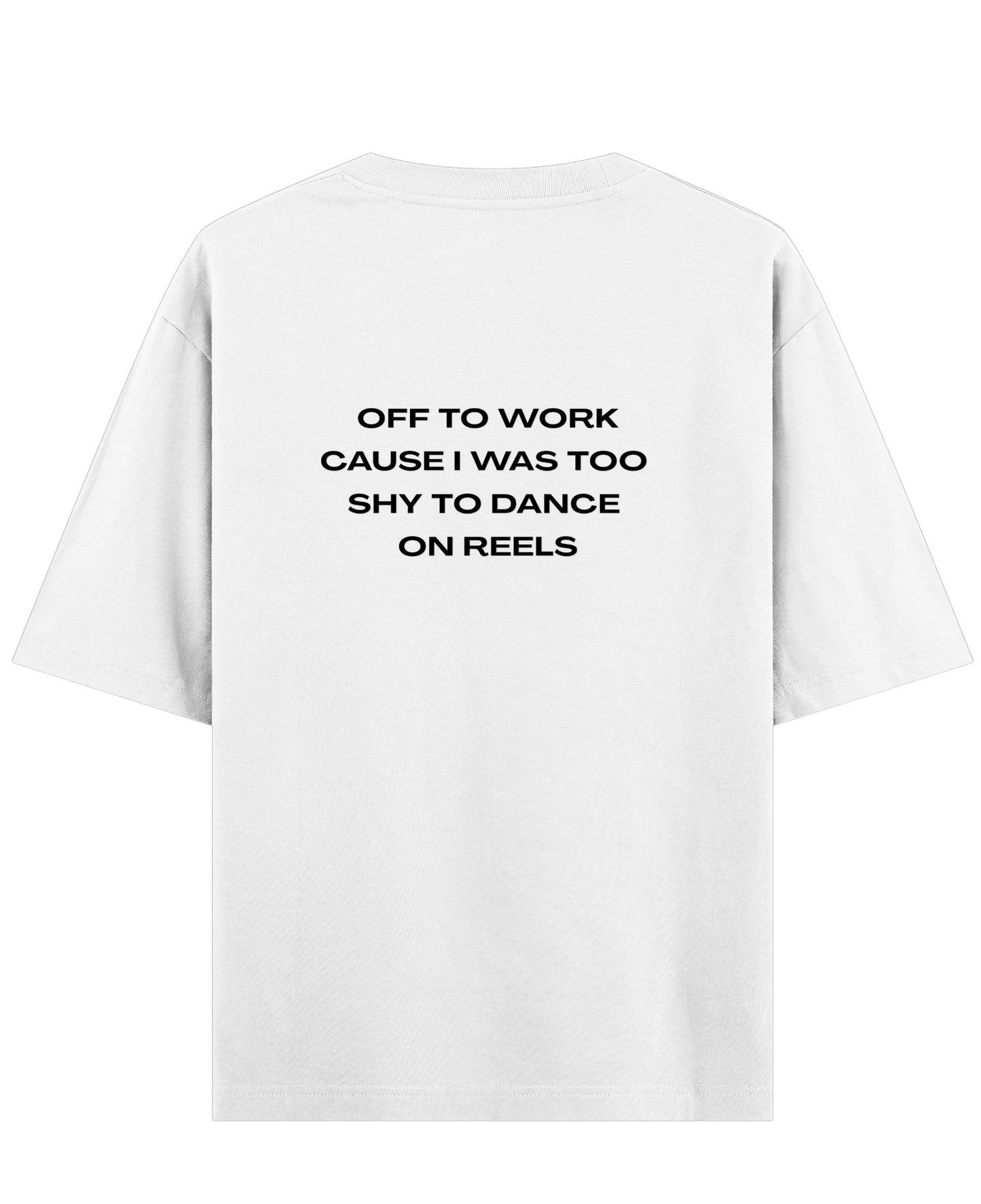 White Oversized T-shirt Back Design