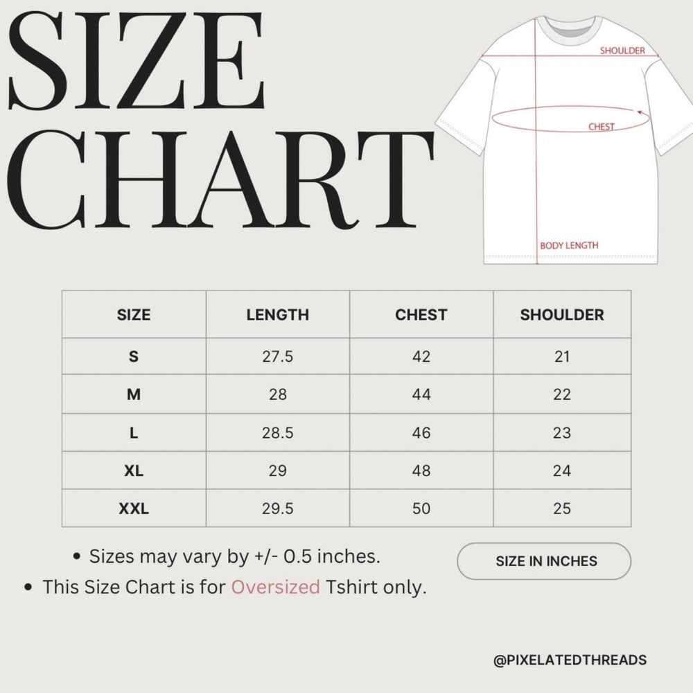 Size Chart Reference